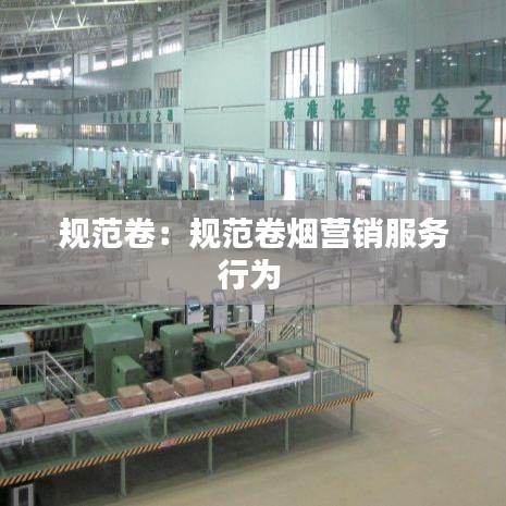 規(guī)范卷：規(guī)范卷煙營銷服務行為 