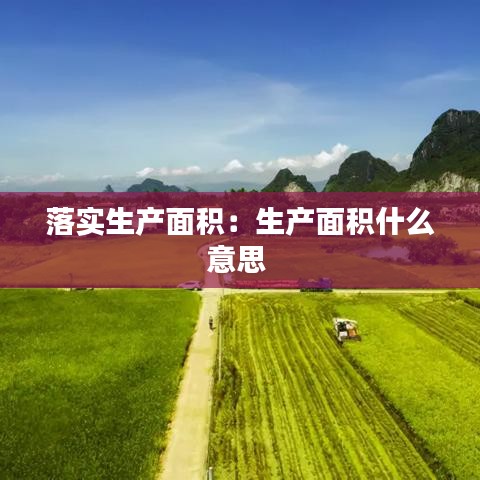 落實生產(chǎn)面積：生產(chǎn)面積什么意思 