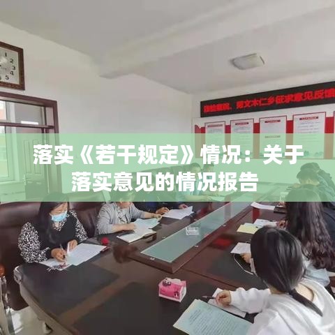 落實《若干規(guī)定》情況：關(guān)于落實意見的情況報告 