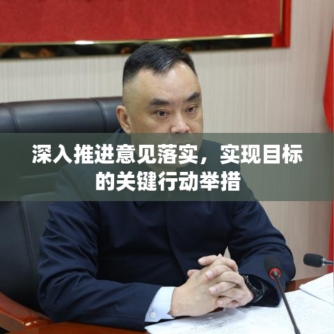 深入推進(jìn)意見落實(shí)，實(shí)現(xiàn)目標(biāo)的關(guān)鍵行動(dòng)舉措