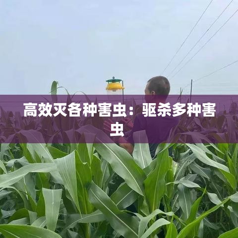 高效滅各種害蟲：驅殺多種害蟲 