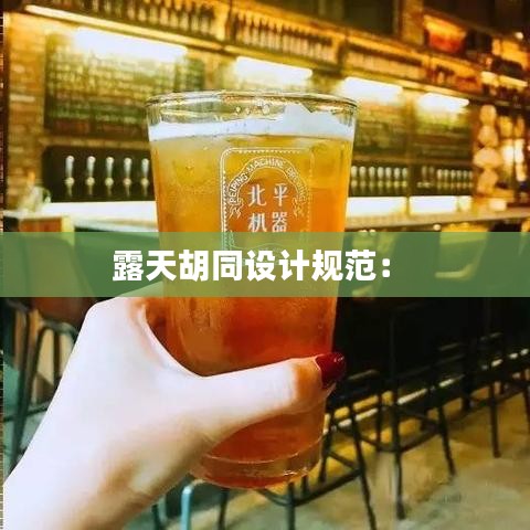 露天胡同設(shè)計(jì)規(guī)范： 