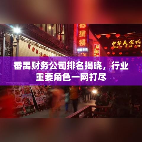 番禺財務公司排名揭曉，行業(yè)重要角色一網(wǎng)打盡