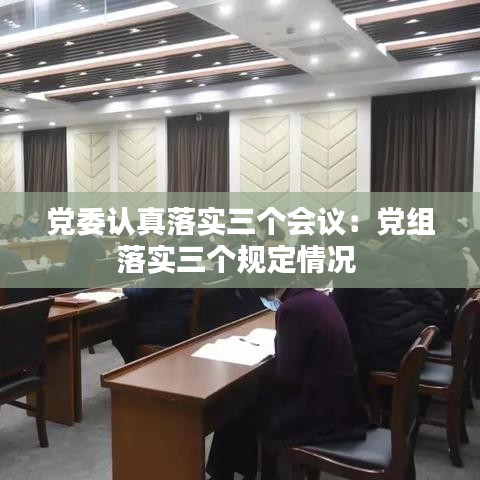 黨委認(rèn)真落實三個會議：黨組落實三個規(guī)定情況 