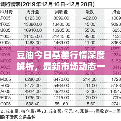 豆油今日基差行情深度解析，最新市場動態(tài)一網(wǎng)打盡！