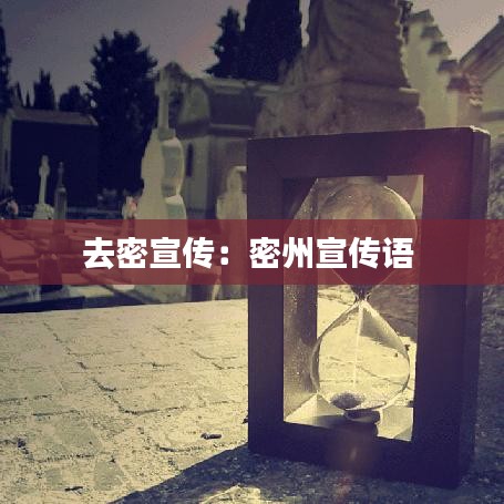 去密宣傳：密州宣傳語 