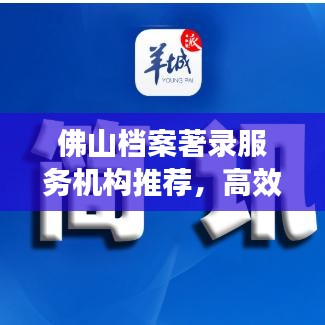 佛山檔案著錄服務機構(gòu)推薦，高效專業(yè)，值得信賴！