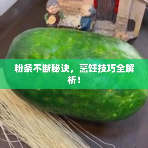 粉條不斷秘訣，烹飪技巧全解析！