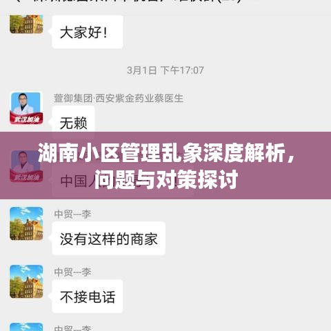 湖南小區(qū)管理亂象深度解析，問題與對策探討