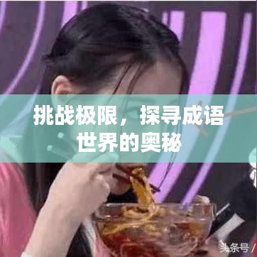 挑戰(zhàn)極限，探尋成語(yǔ)世界的奧秘