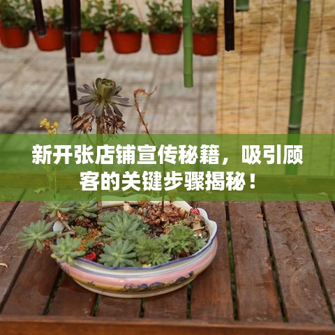 新開張店鋪宣傳秘籍，吸引顧客的關鍵步驟揭秘！