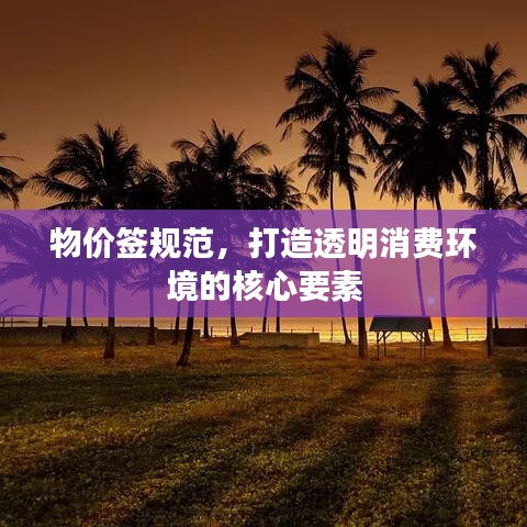 物價簽規(guī)范，打造透明消費環(huán)境的核心要素