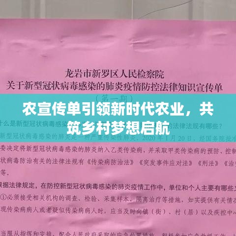 農(nóng)宣傳單引領(lǐng)新時(shí)代農(nóng)業(yè)，共筑鄉(xiāng)村夢(mèng)想啟航