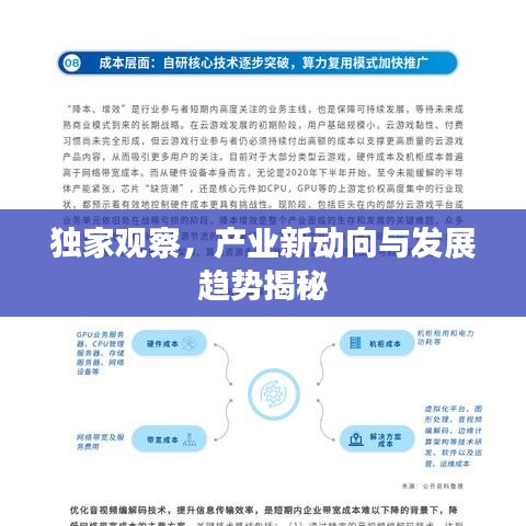 獨(dú)家觀察，產(chǎn)業(yè)新動(dòng)向與發(fā)展趨勢(shì)揭秘
