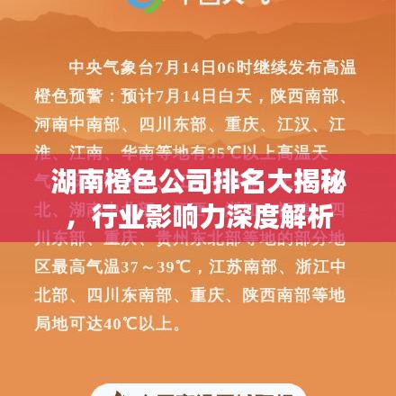 湖南橙色公司排名大揭秘，行業(yè)影響力深度解析